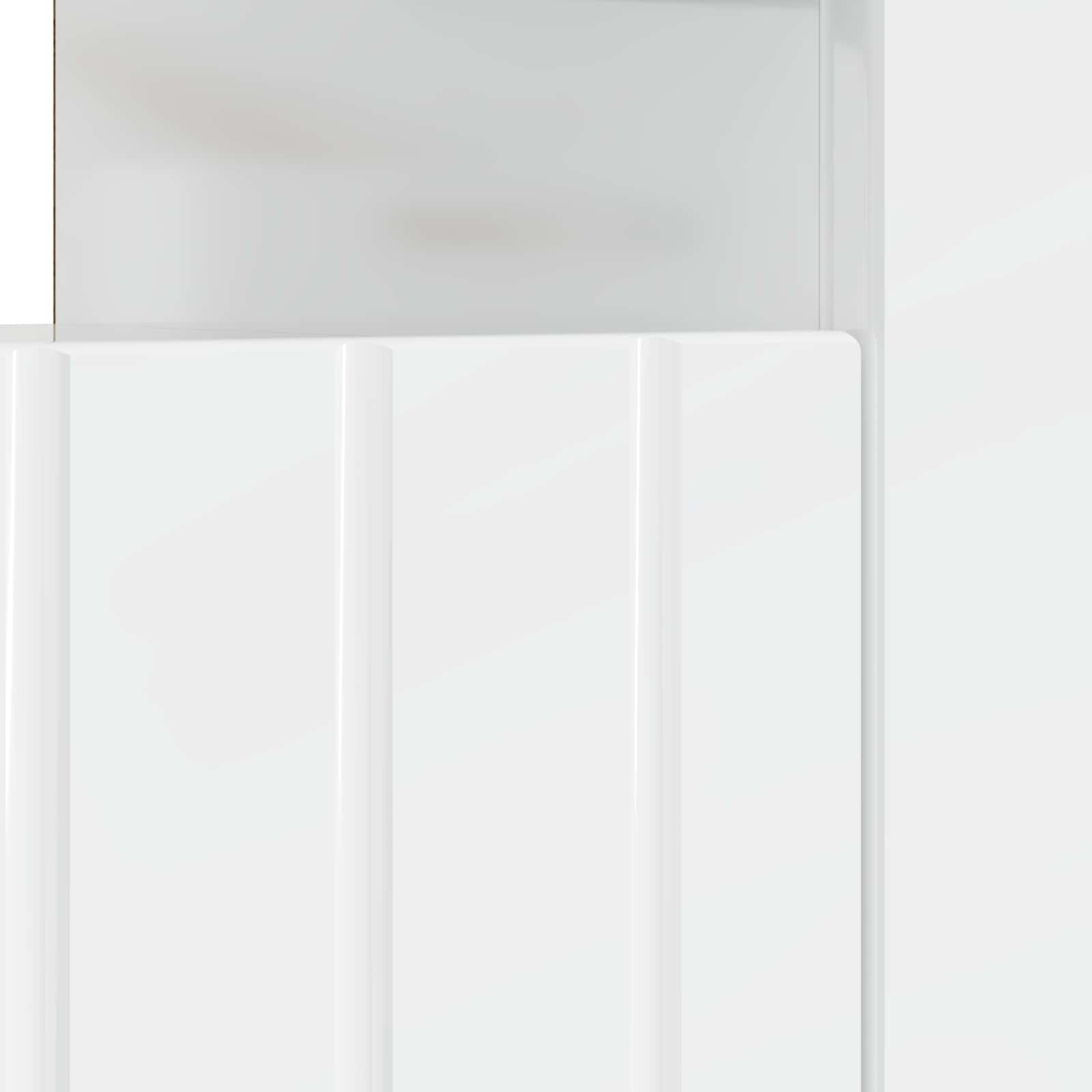 LED TV-kaappi Korkeakiiltoinen valkoinen Tekninen puu - Image 7