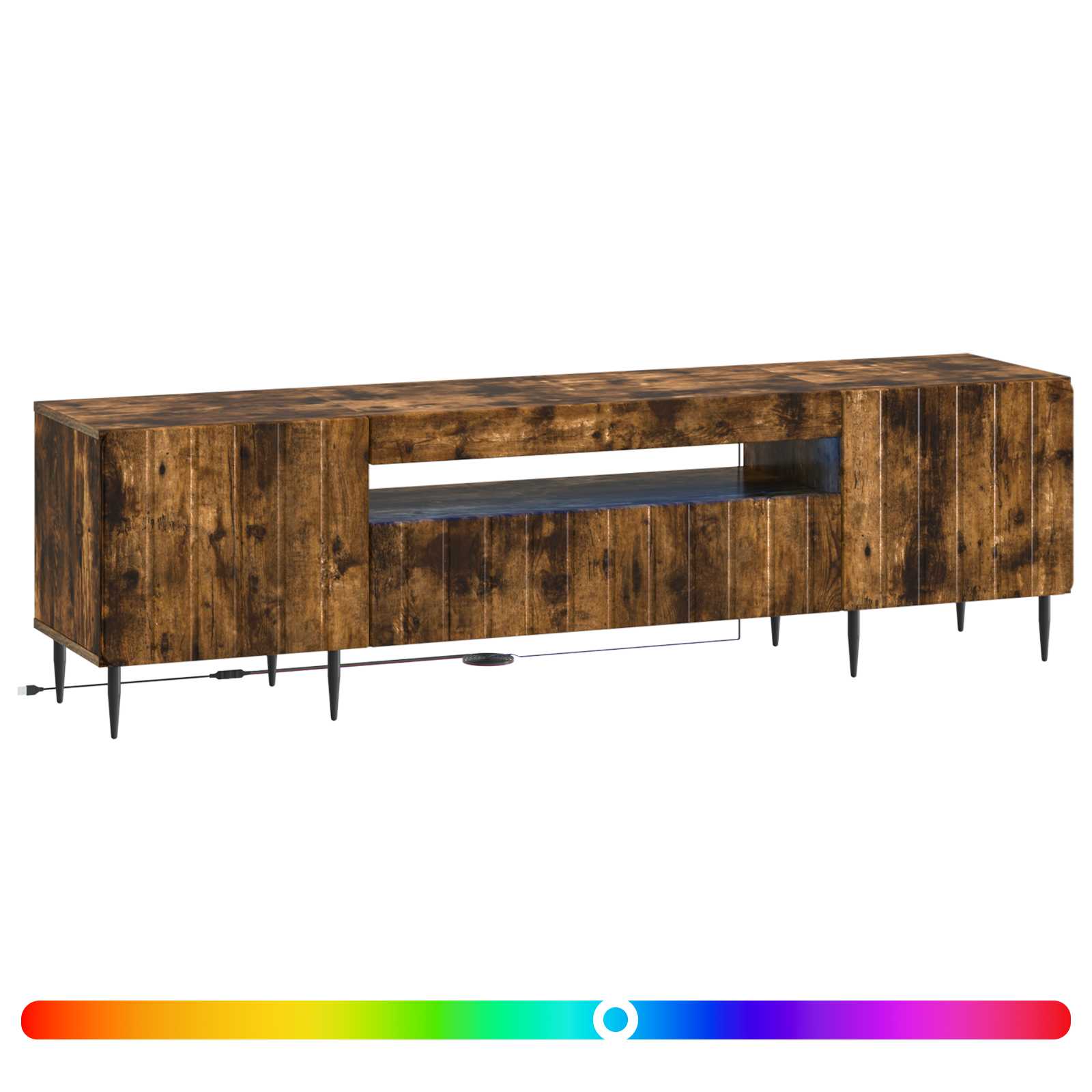 LED TV-kaappi ZWOLLE Savutammi Tekninen puu - Image 2