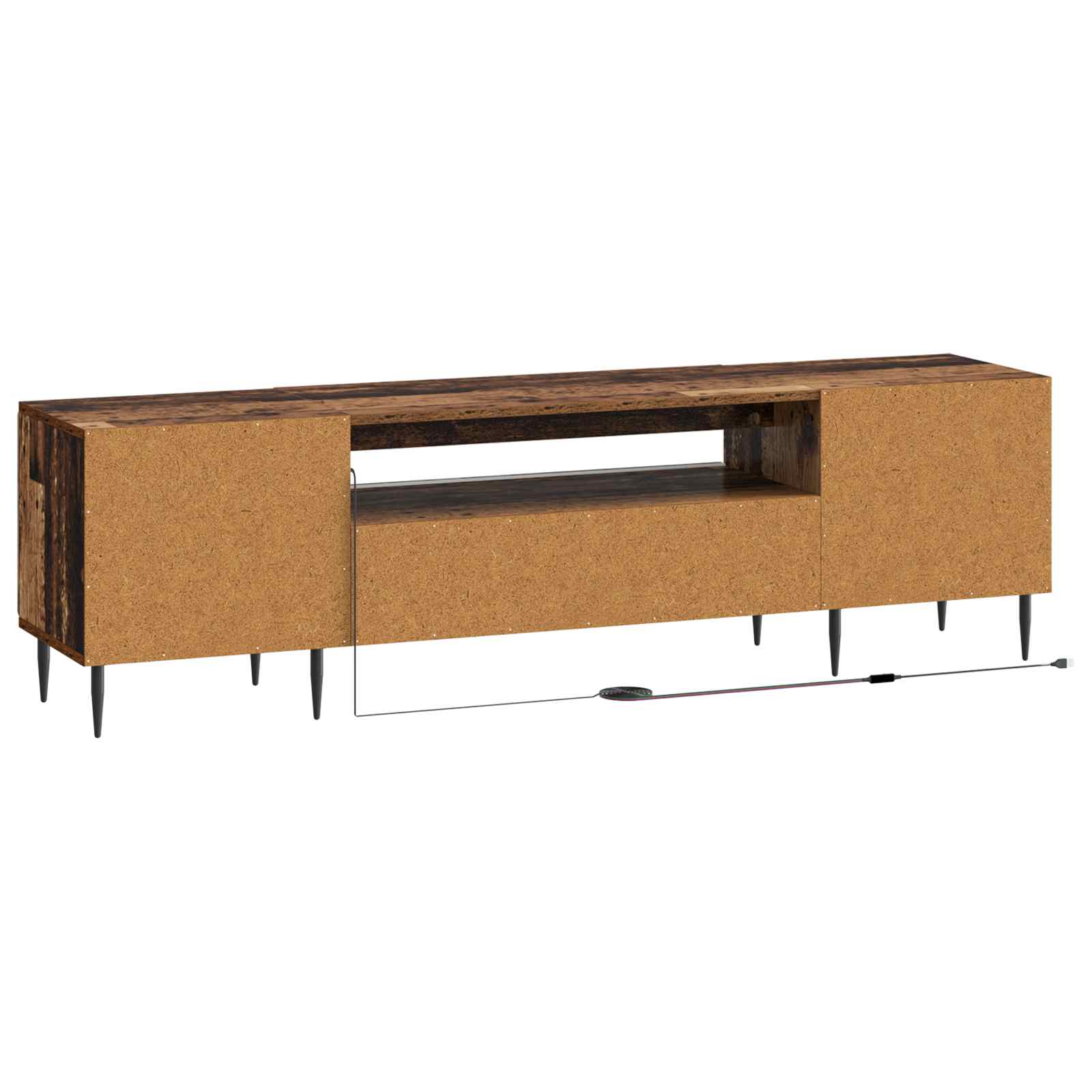 LED TV-kaappi Vanha puu Tekninen puu - Image 6