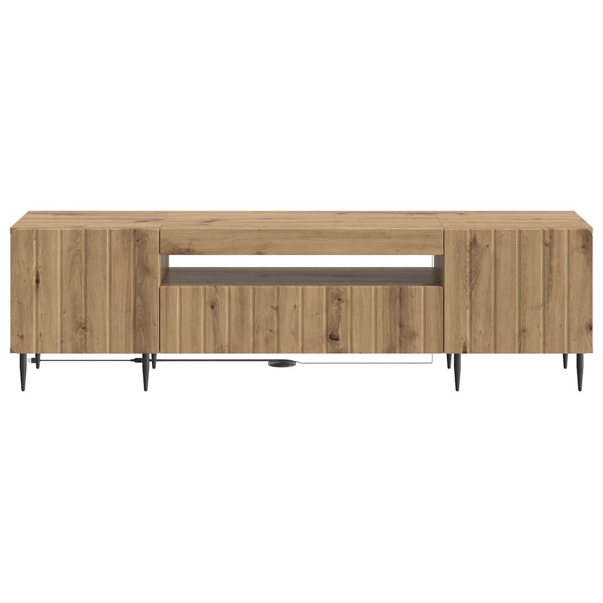 LED TV-skab ZWOLLE 153 x 35 x 43 cm Konstrueret træ - Billede 6