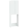 vidaXL Tualettkabinet ZWOLLE Valge 66 x 25,5 x 190 cm Tehispuit