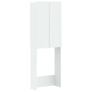 vidaXL Tualettkabinet ZWOLLE Valge 66 x 25,5 x 190 cm Tehispuit