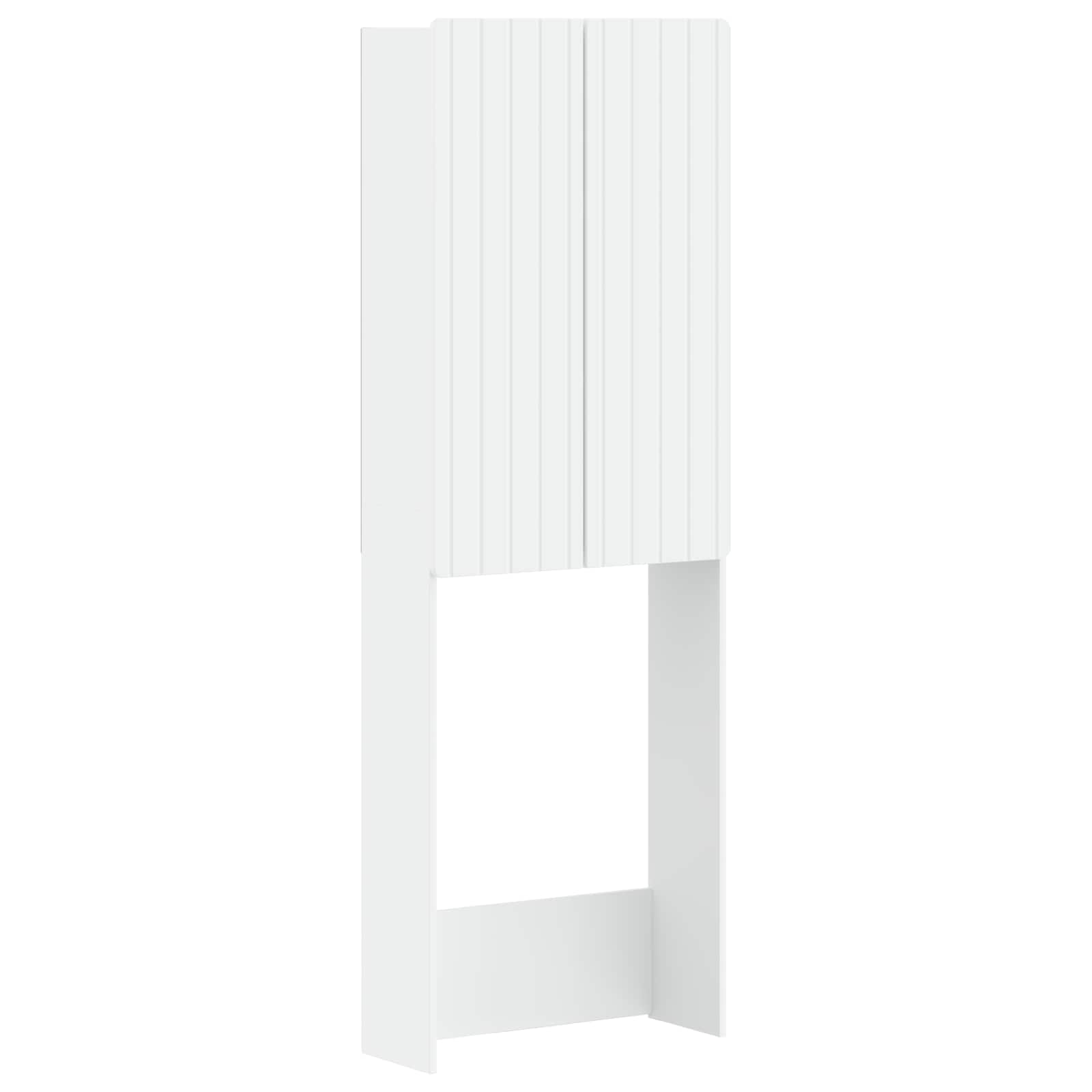 vidaXL Toalett skåp ZWOLLE Vit 66 x 25,5 x 190 cm Konstruerat trä