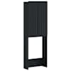 vidaXL Tualettkabinet ZWOLLE Must 66 x 25,5 x 190 cm Tehispuit