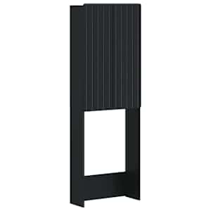 vidaXL Tualettkabinet ZWOLLE Must 66 x 25,5 x 190 cm Tehispuit