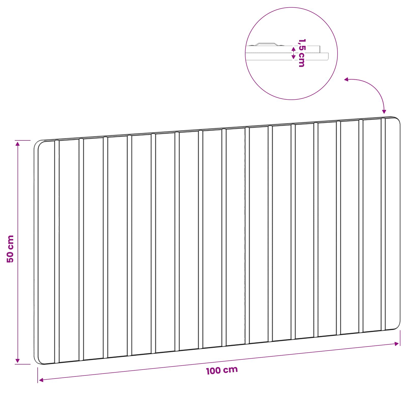 Seinälle asennettava pääty ZWOLLE Betoninharmaa Tekninen puu - Image 9