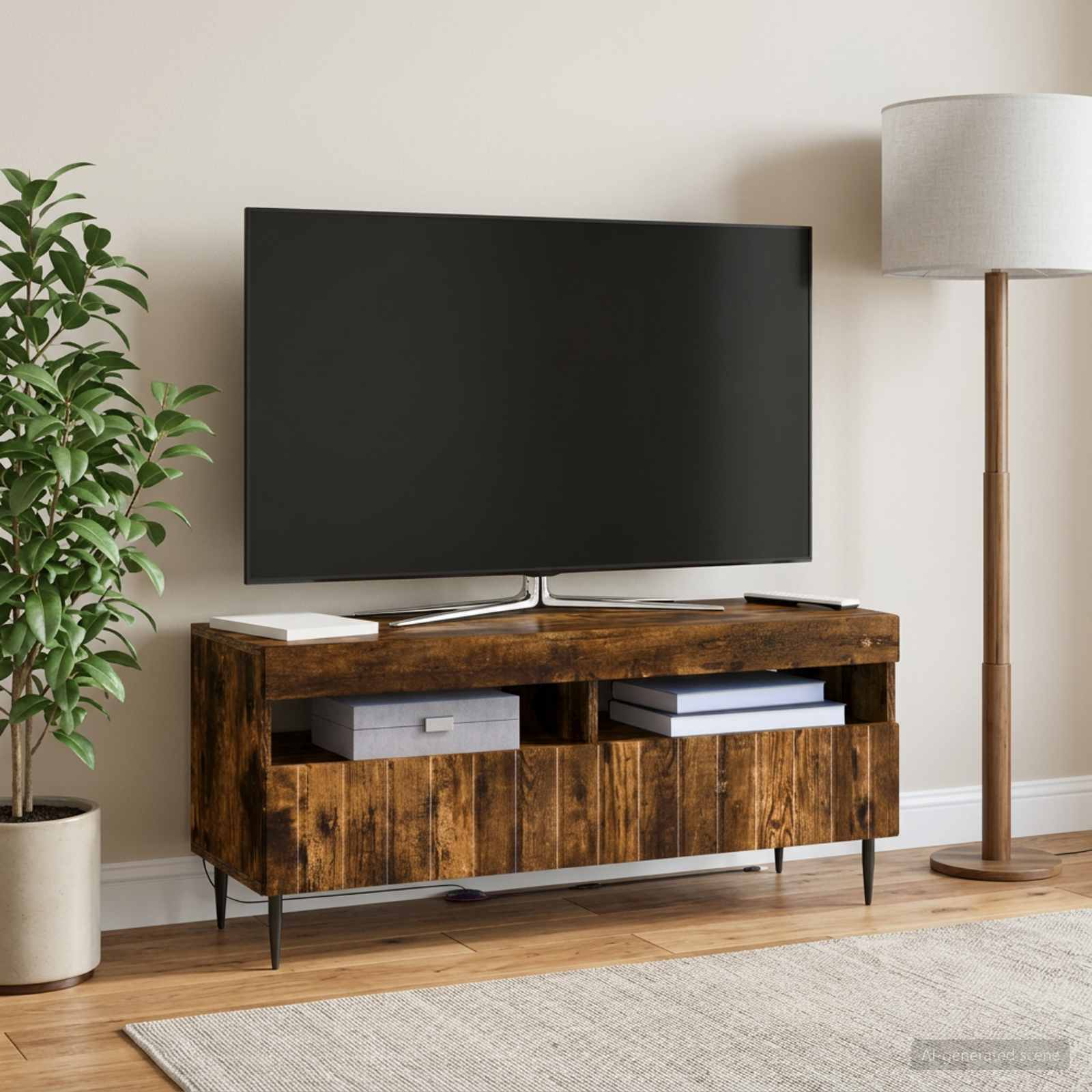 LED TV-kaappi Savutammi Tekninen puu