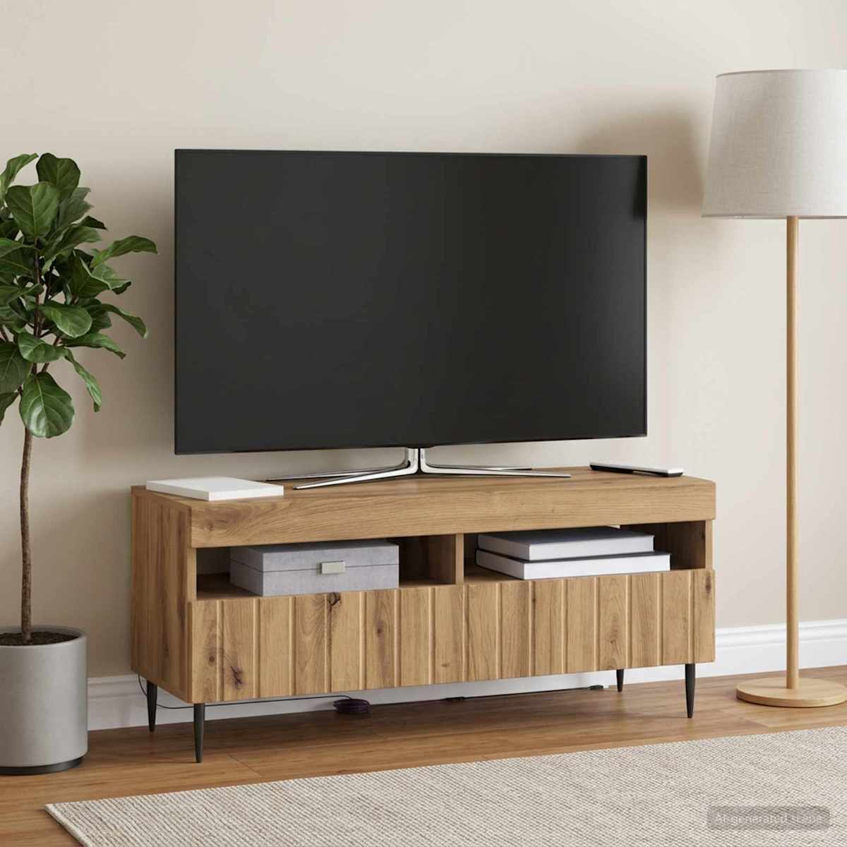 LED TV-skab ZWOLLE 100 x 35 x 43 cm Konstrueret træ