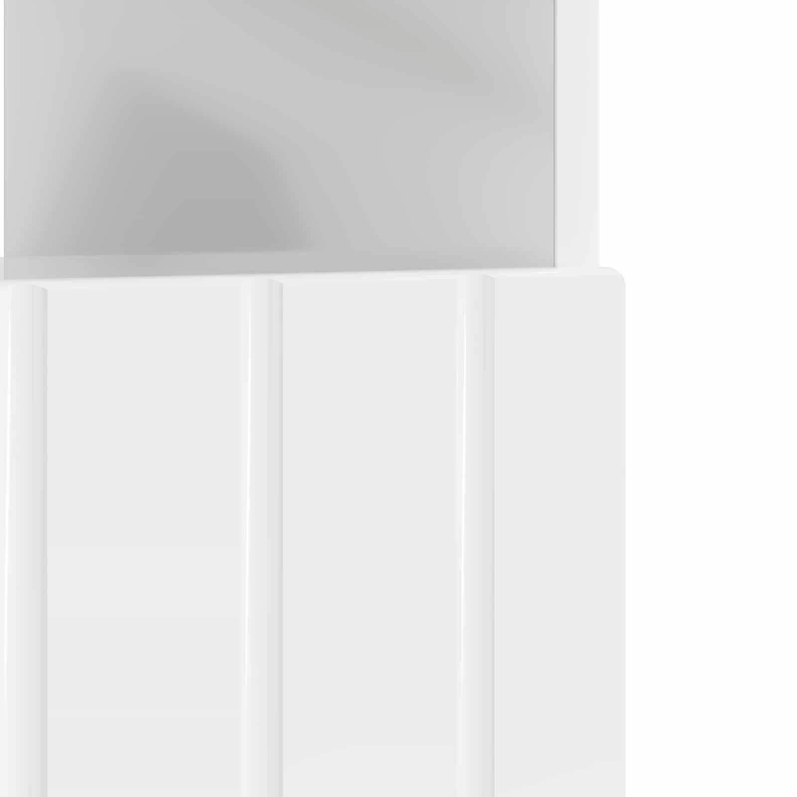 LED TV-kaappi Korkeakiiltoinen valkoinen Tekninen puu - Image 7