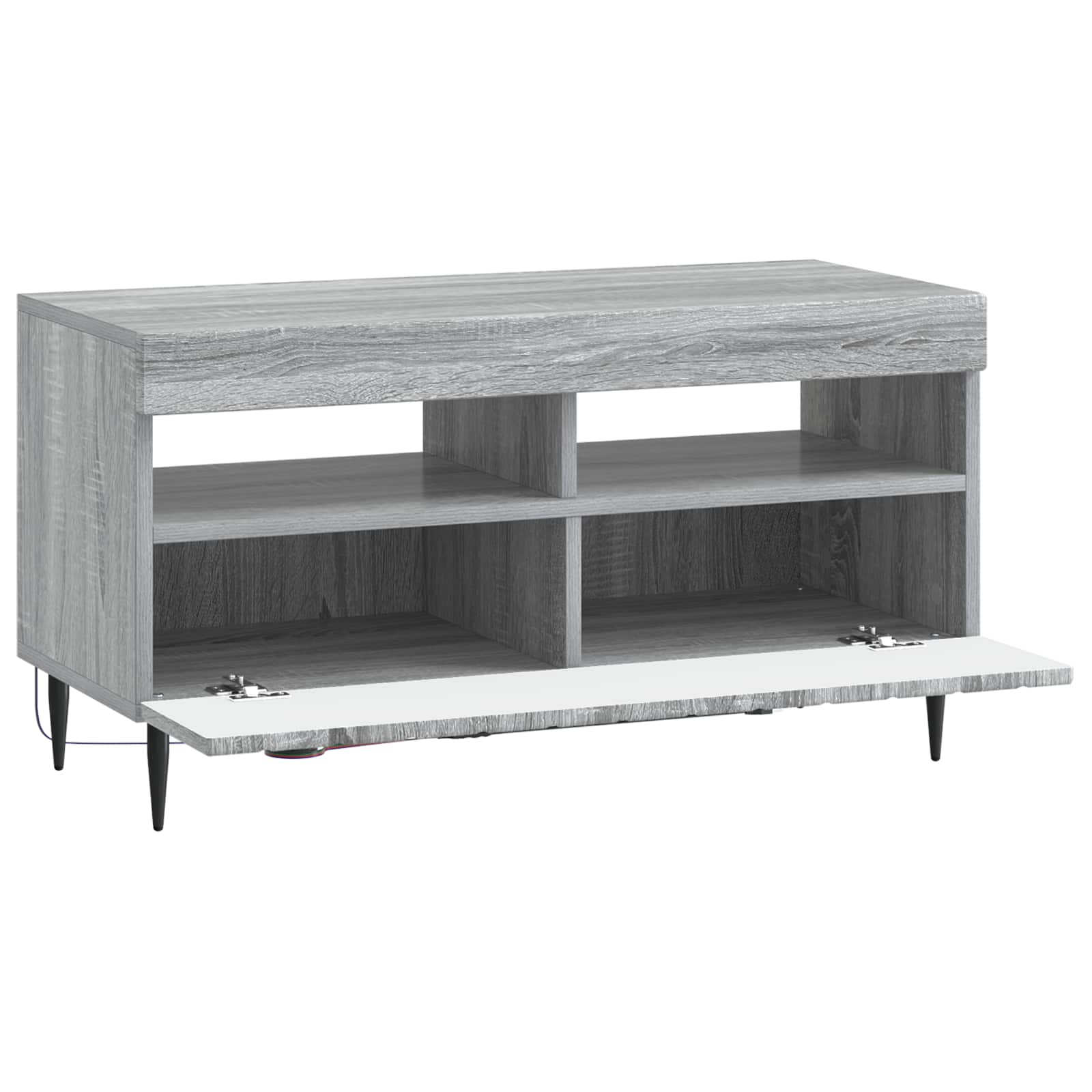 LED TV-kaappi Harmaa Sonoma Tekninen puu - Image 3