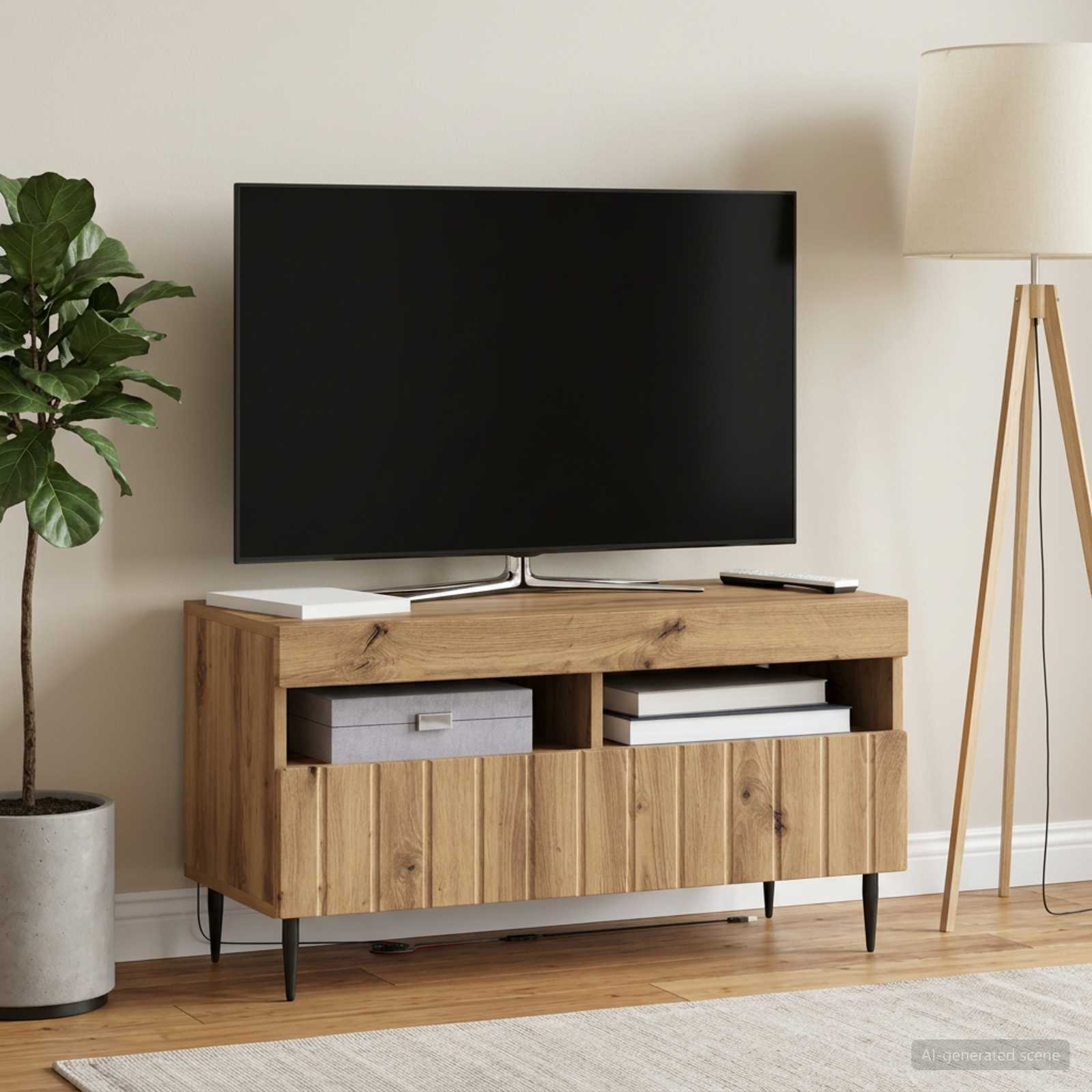 LED TV-kaappi Artisaanitammi Tekninen puu