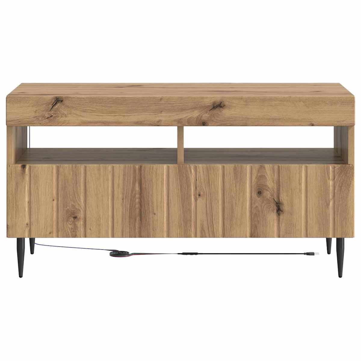LED TV-skab ZWOLLE 81 x 35 x 43 cm Konstrueret træ - Billede 6