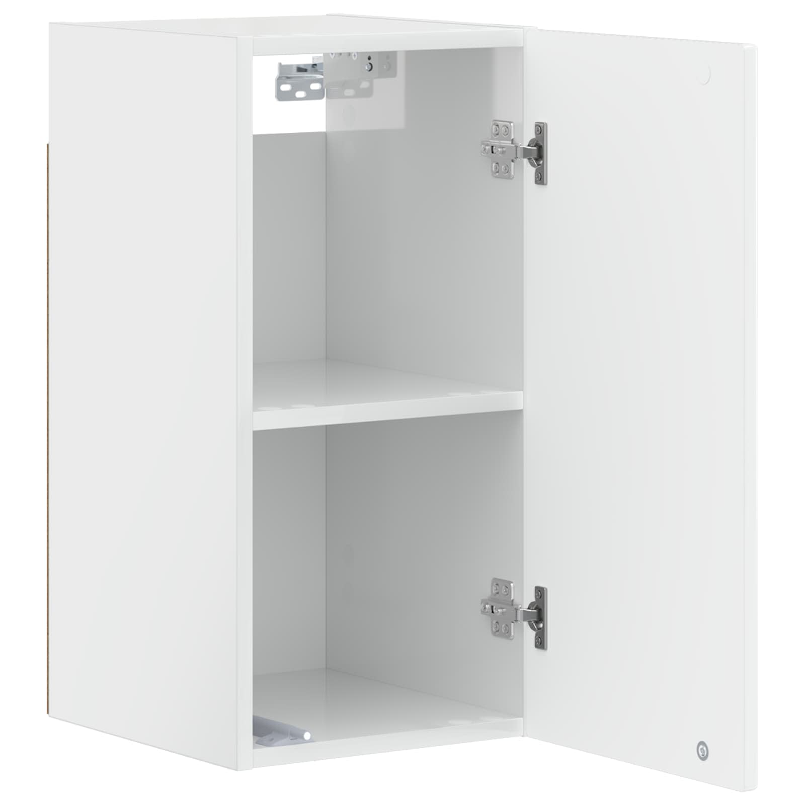 vidaXL Badkamer wandkast ARNHEM Hoogglans Wit 30 x 31 x 59 cm