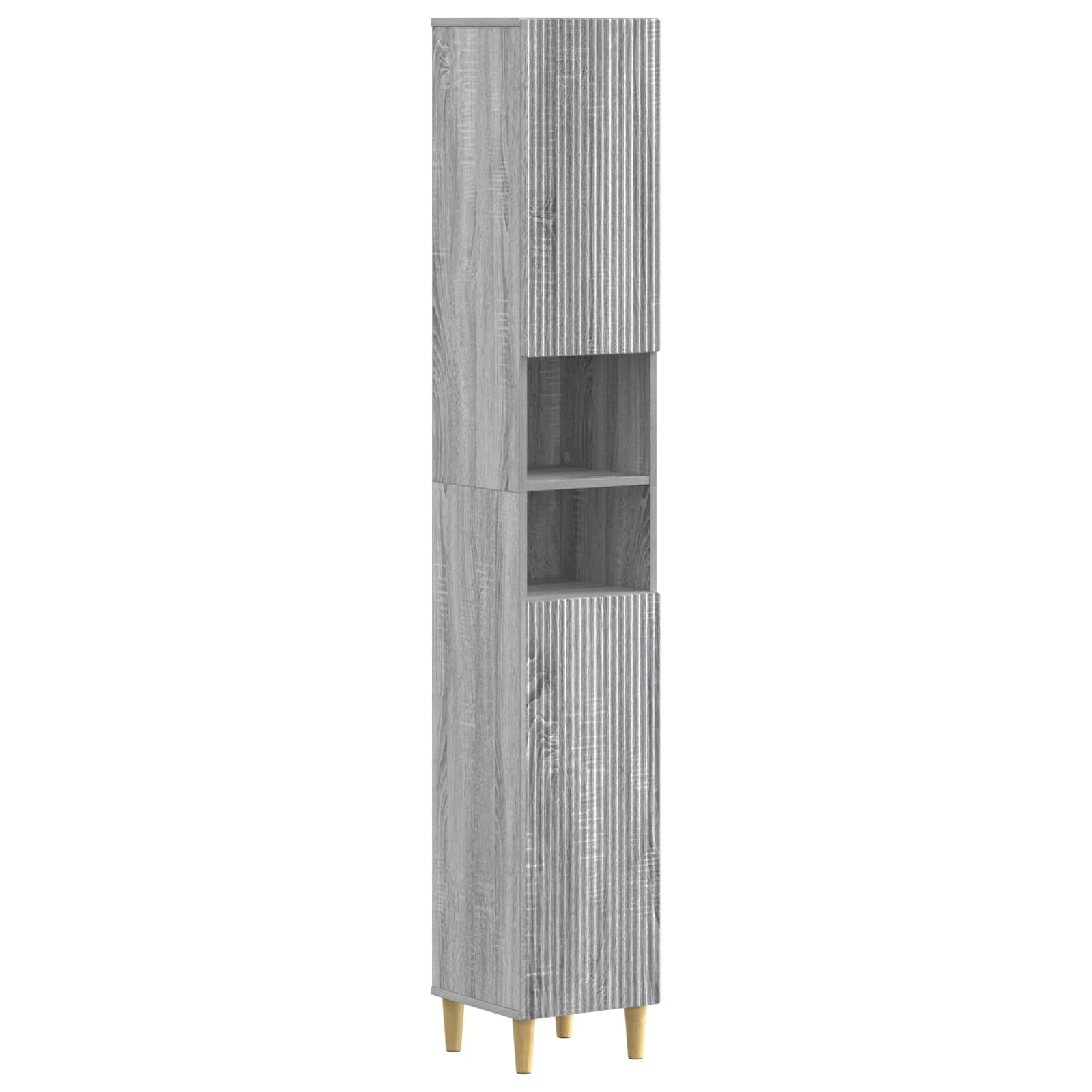Badkamerkast met Open Plank ARNHEM Grijs Sonoma – afbeelding 1