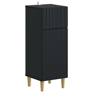 vidaXL Vannitoa hoiukapp ARNHEM Must 30 x 31 x 80 cm Tehispuit