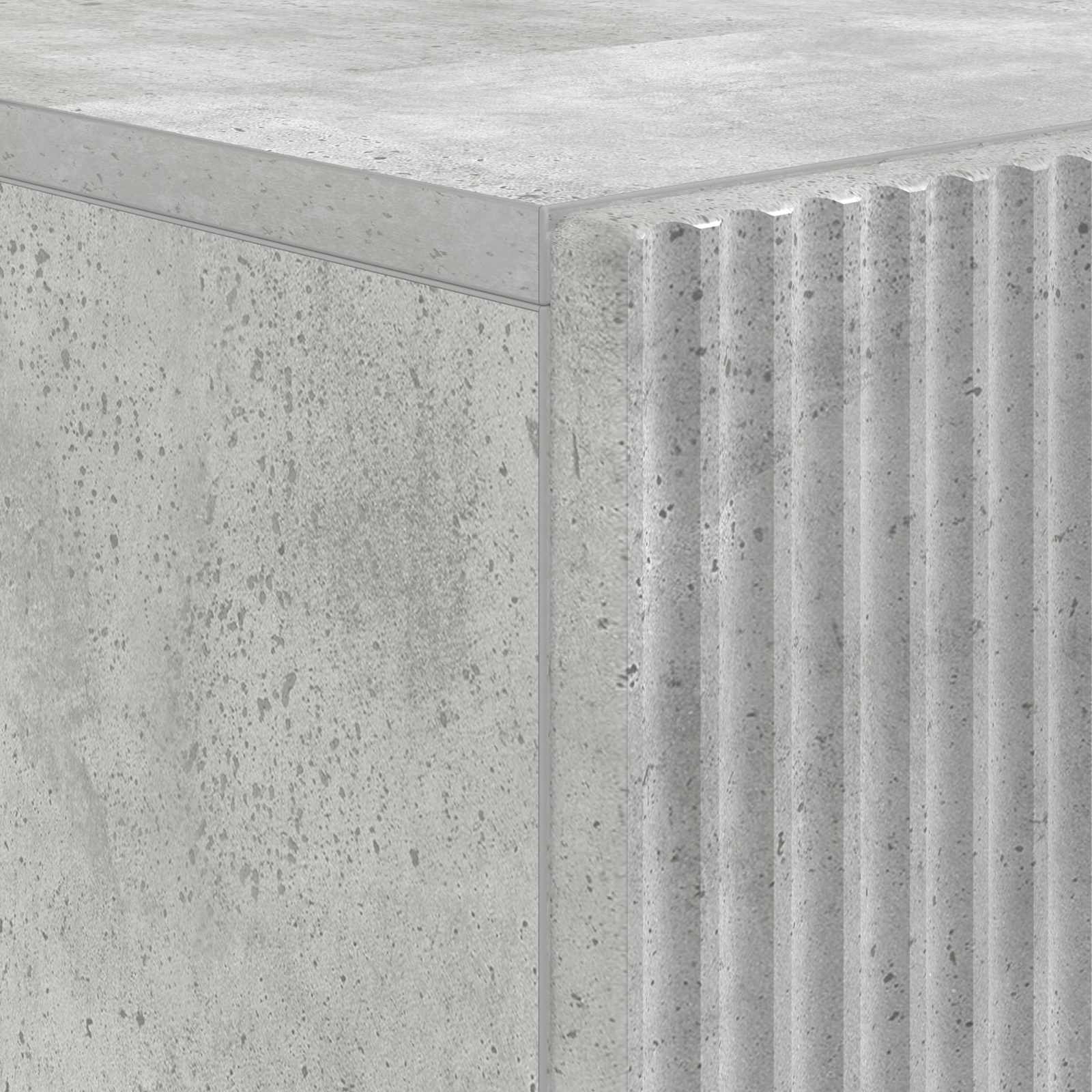 Armario de Almacenamiento para Baño ARNHEM Gris Hormigón 8