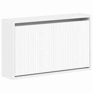 vidaXL Seinale kinnitatav jalan&otilde;ude kapp ARNHEM 71 x 17 x 43 cm Valge
