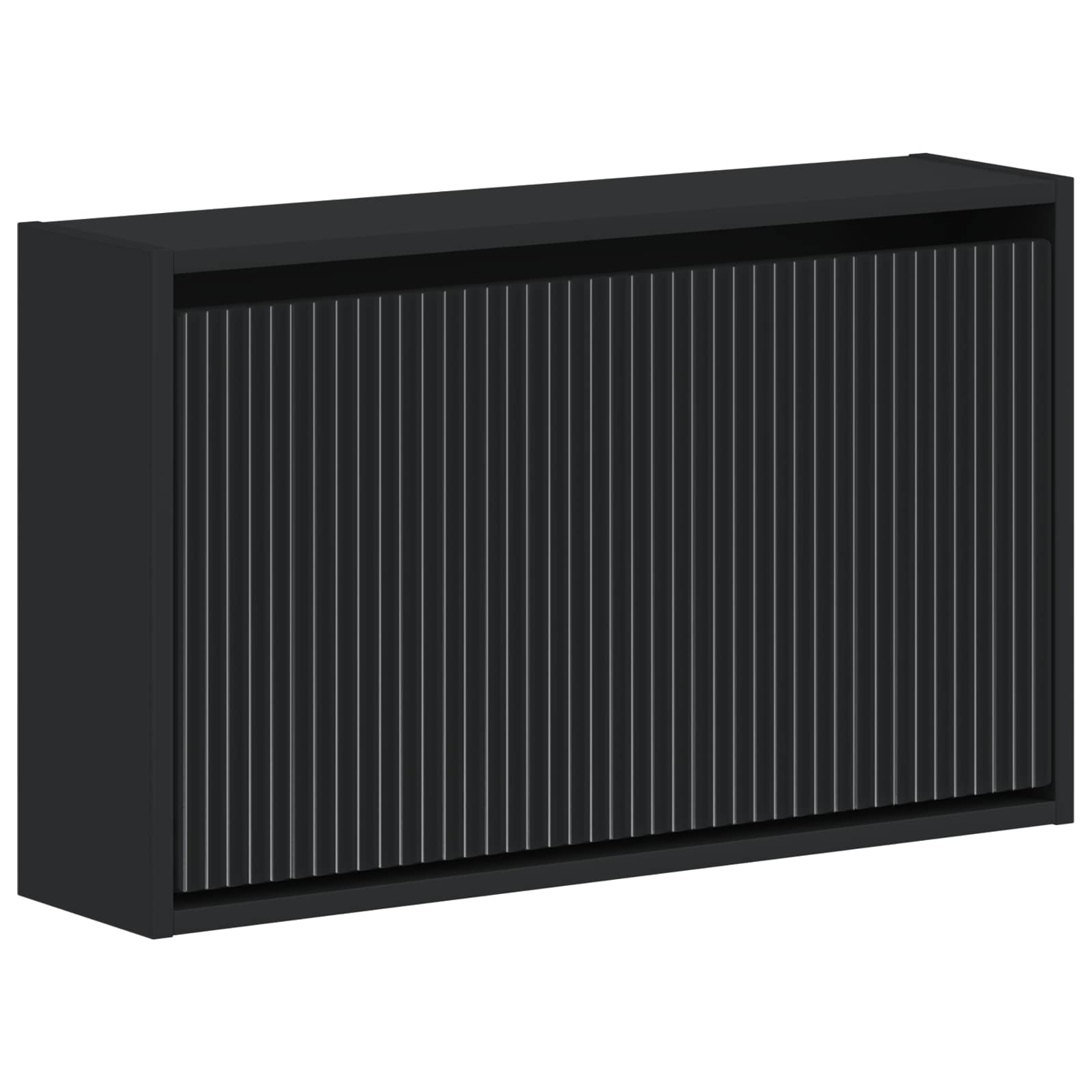Wandgemonteerde Schoenkast ARNHEM 71 x 17 x 43 cm Bewerkt hout image 1