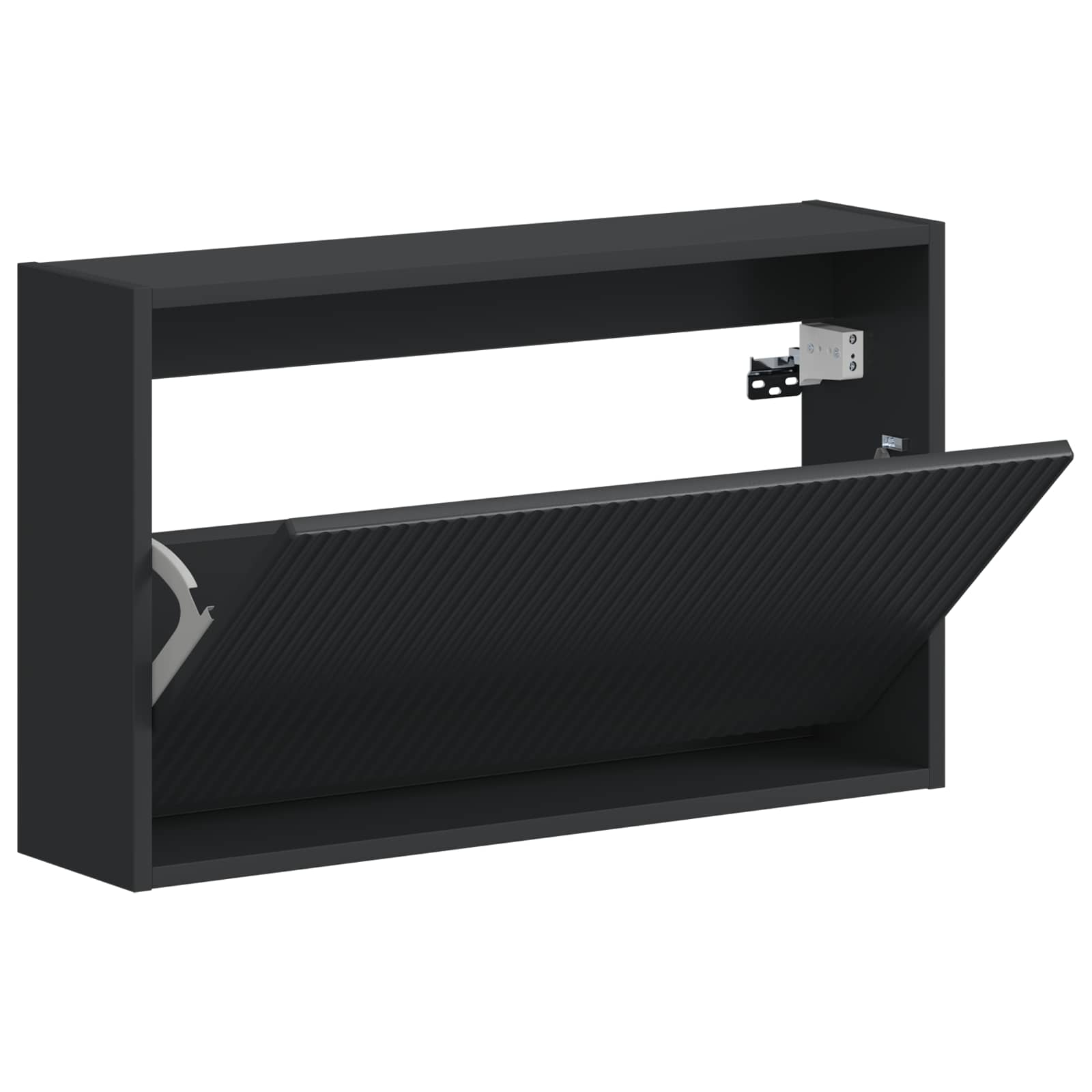 Wandgemonteerde Schoenkast ARNHEM 71 x 17 x 43 cm Bewerkt hout image 2