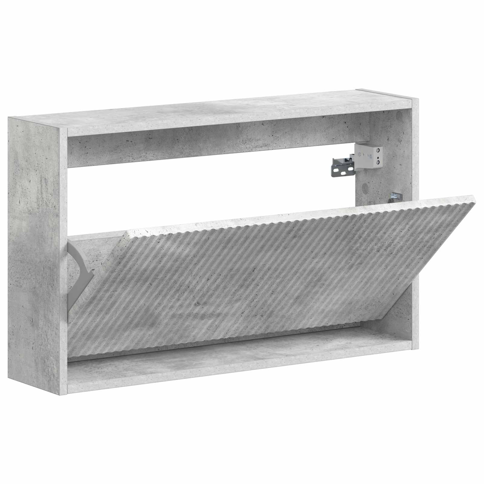Wandgemonteerde Schoenkast ARNHEM 71 x 17 x 43 cm Bewerkt hout image 2