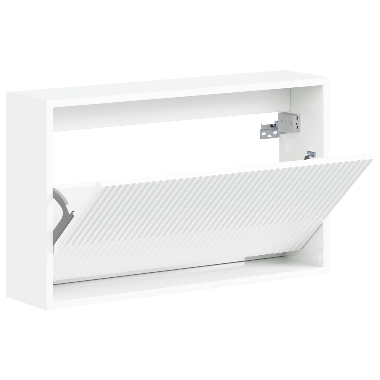 Wandgemonteerde Schoenkast ARNHEM 71 x 17 x 43 cm Bewerkt hout image 2