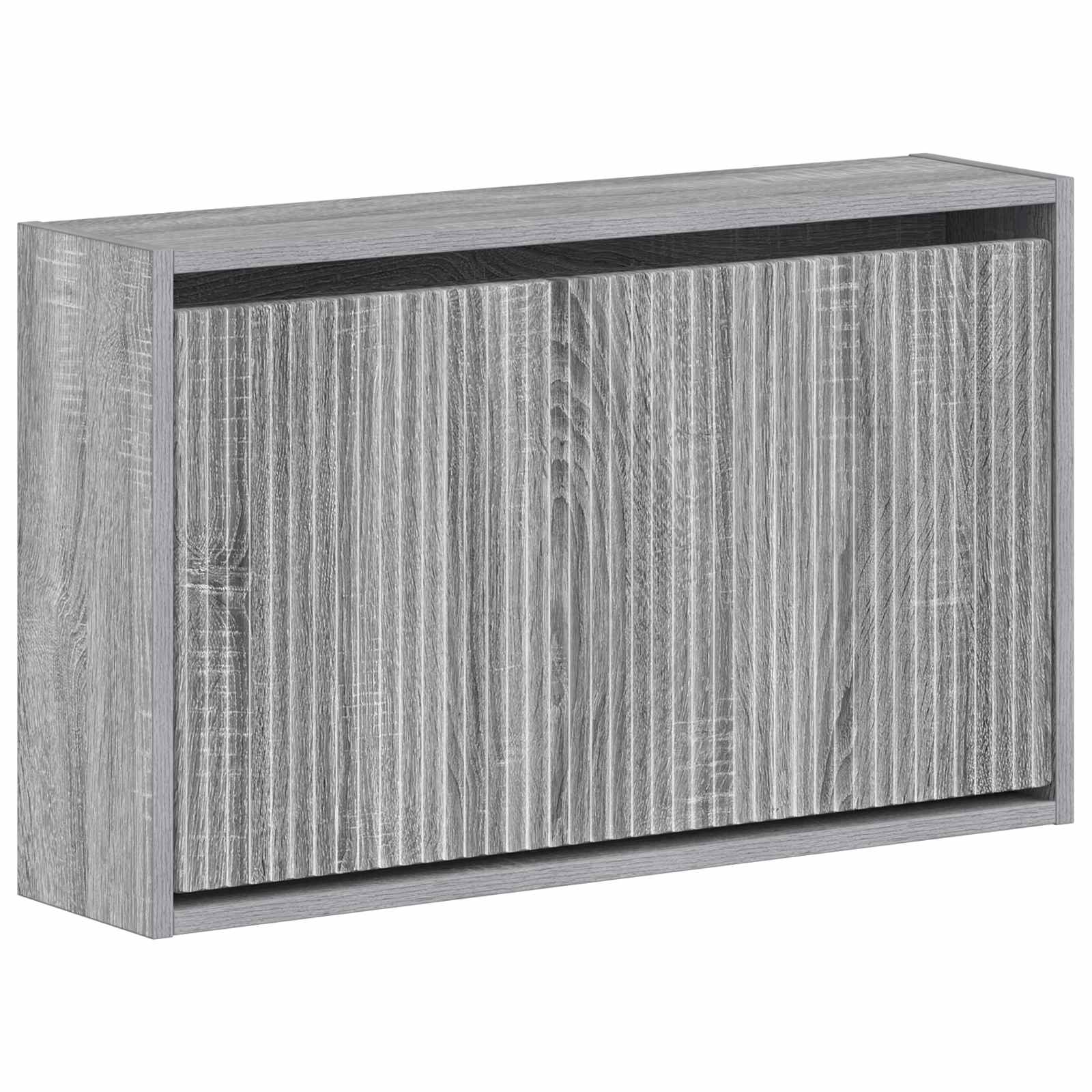 Wandgemonteerde Schoenkast ARNHEM 71 x 17 x 43 cm Bewerkt hout image 1