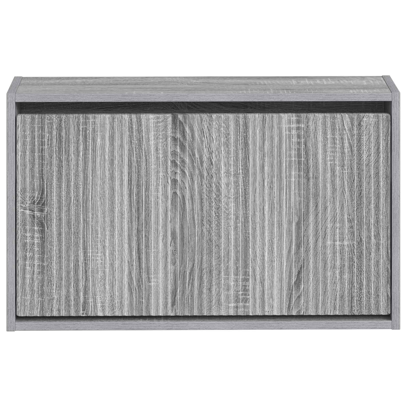 Wandgemonteerde Schoenkast ARNHEM 71 x 17 x 43 cm Bewerkt hout image 3