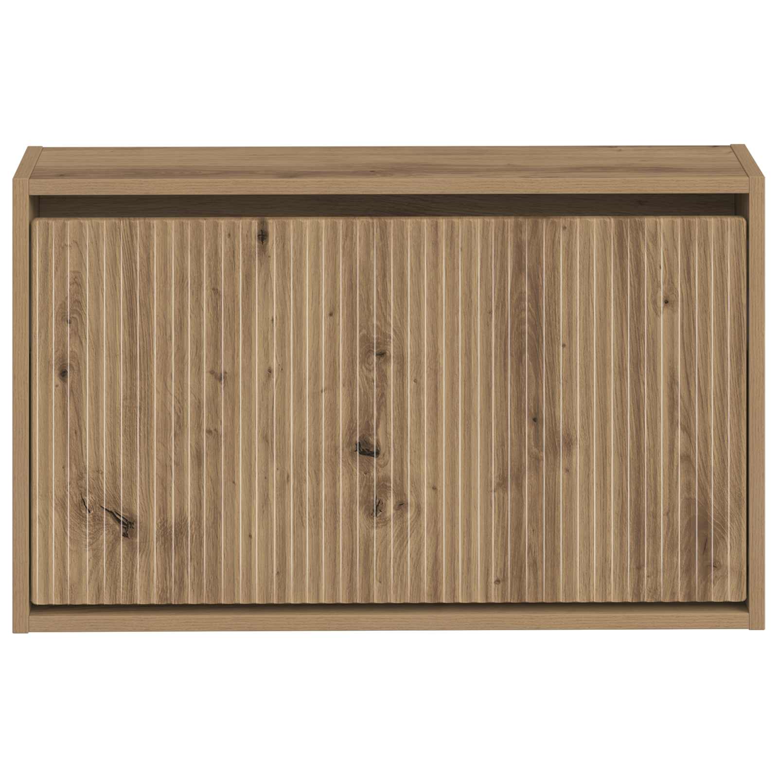 Wandgemonteerde Schoenkast ARNHEM 71 x 17 x 43 cm Bewerkt hout image 3