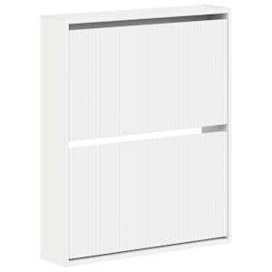 vidaXL Seinale kinnitatav jalan&otilde;ude kapp ARNHEM 71 x 17 x 86 cm Valge