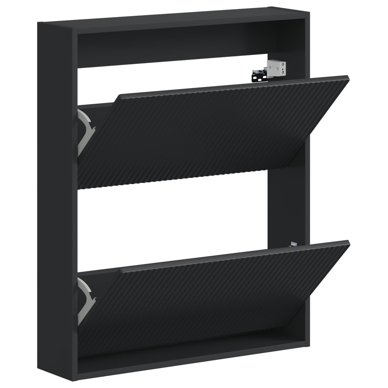 Wandgemonteerde Schoenkast ARNHEM 71 x 17 x 86 cm Bewerkt hout image 2