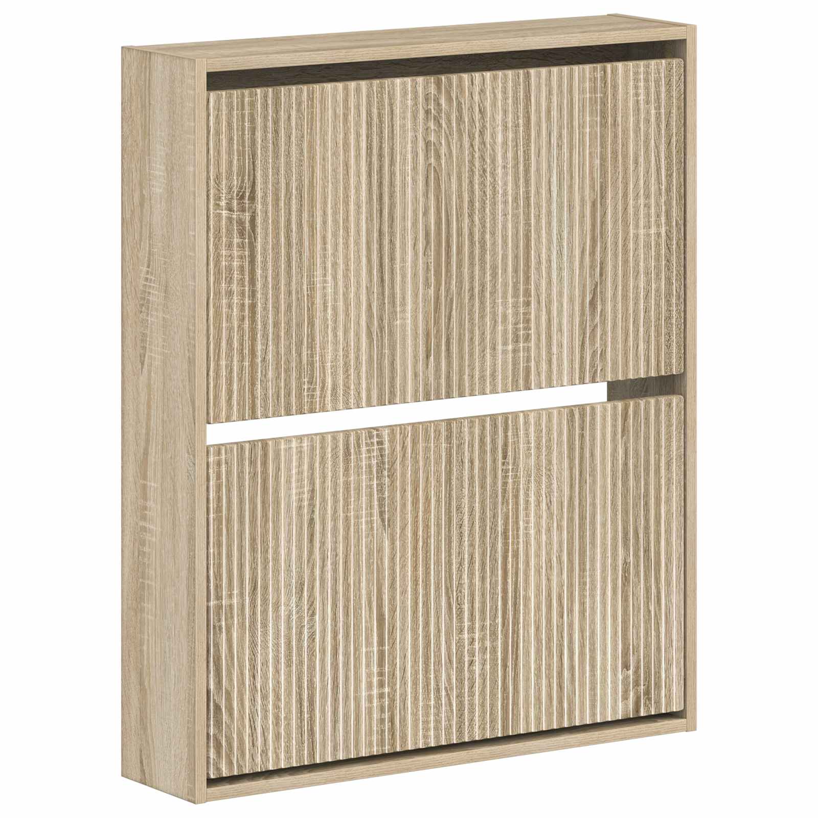 Wandgemonteerde Schoenkast ARNHEM 71 x 17 x 86 cm Bewerkt hout image 1