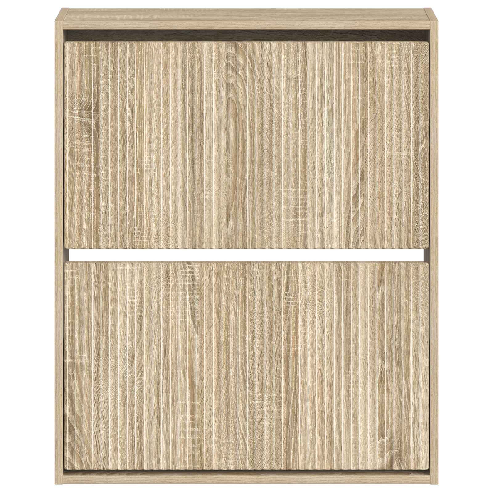 Wandgemonteerde Schoenkast ARNHEM 71 x 17 x 86 cm Bewerkt hout image 3