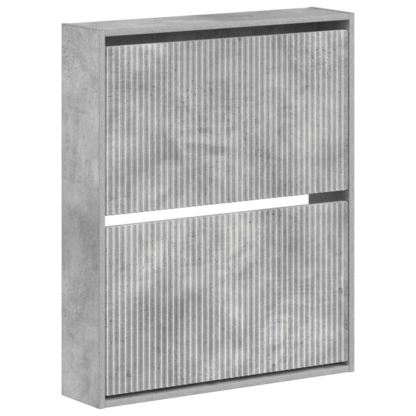 Wandgemonteerde Schoenkast ARNHEM 71 x 17 x 86 cm Bewerkt hout image 1