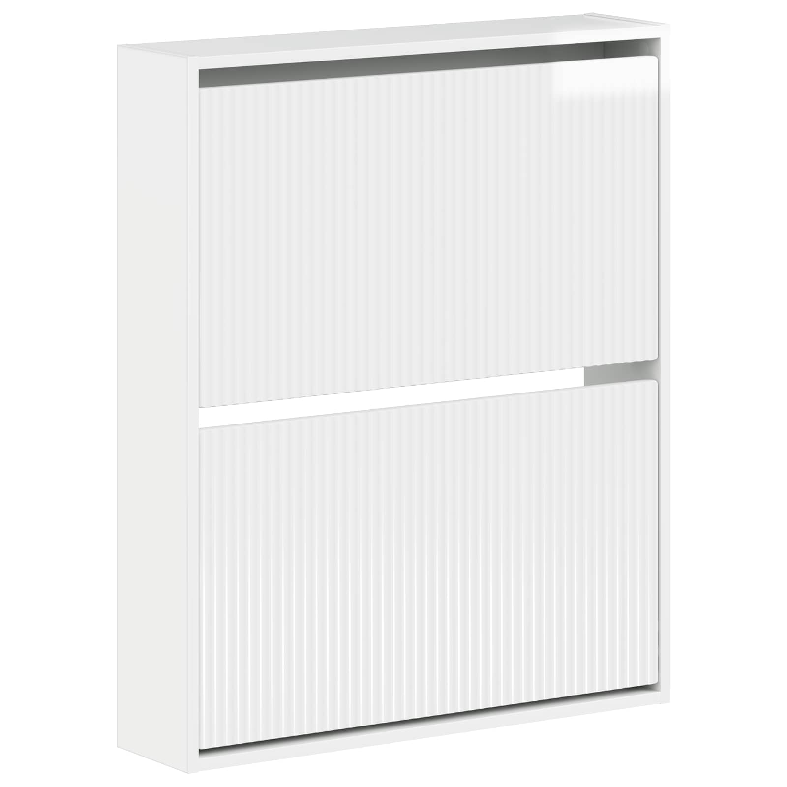 Wandgemonteerde Schoenkast ARNHEM 71 x 17 x 86 cm Bewerkt hout image 1