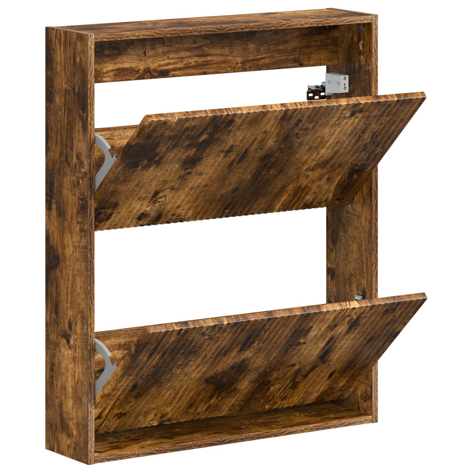 Wandgemonteerde Schoenkast ARNHEM 71 x 17 x 86 cm Bewerkt hout image 2