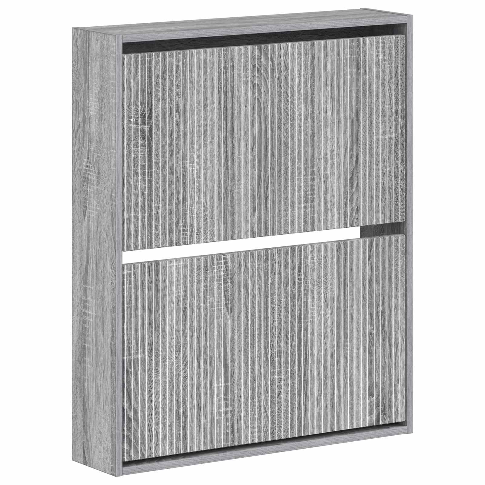 Wandgemonteerde Schoenkast ARNHEM 71 x 17 x 86 cm Bewerkt hout image 1