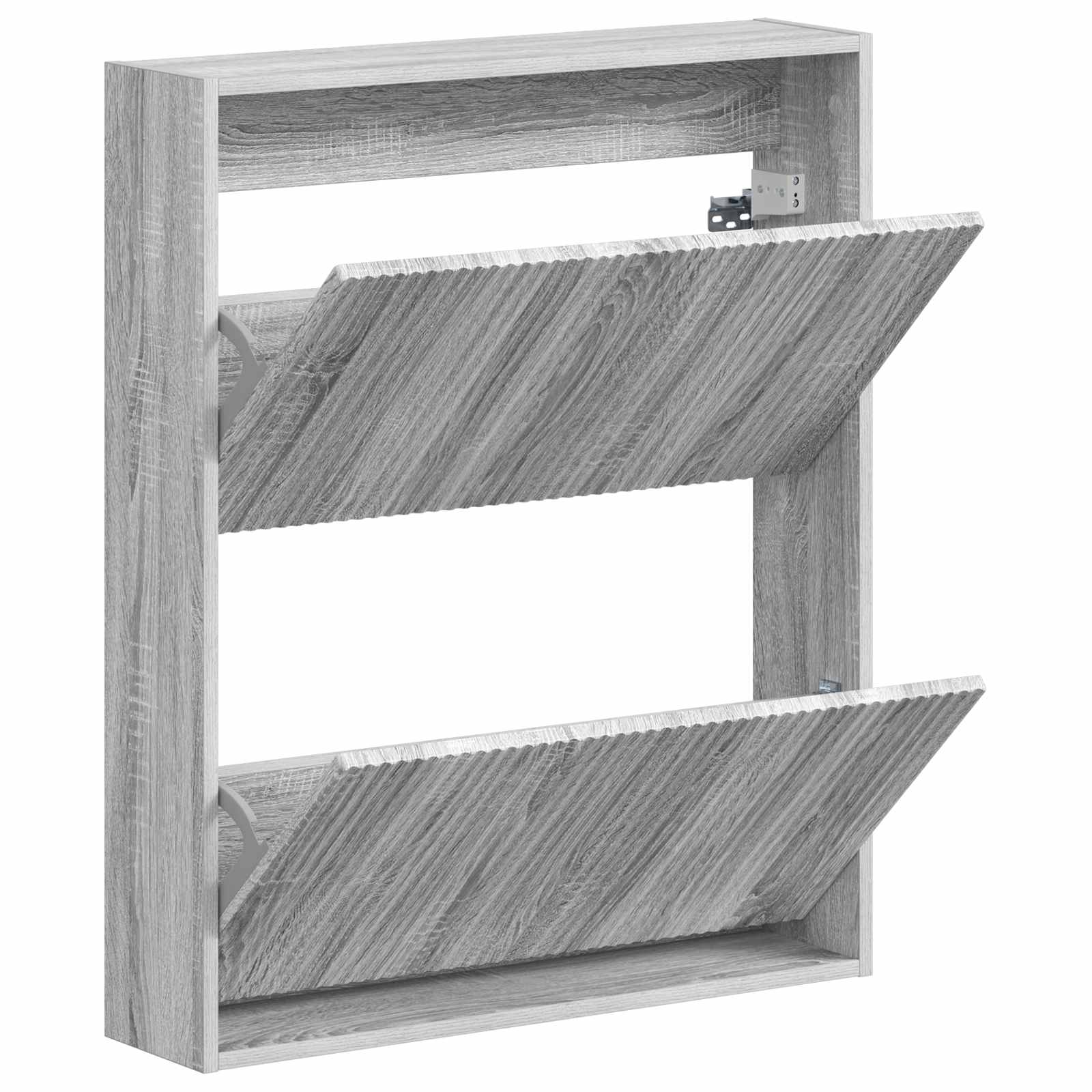 Wandgemonteerde Schoenkast ARNHEM 71 x 17 x 86 cm Bewerkt hout image 2
