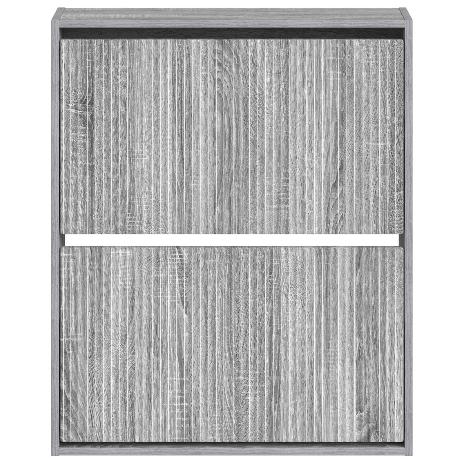 Wandgemonteerde Schoenkast ARNHEM 71 x 17 x 86 cm Bewerkt hout image 3