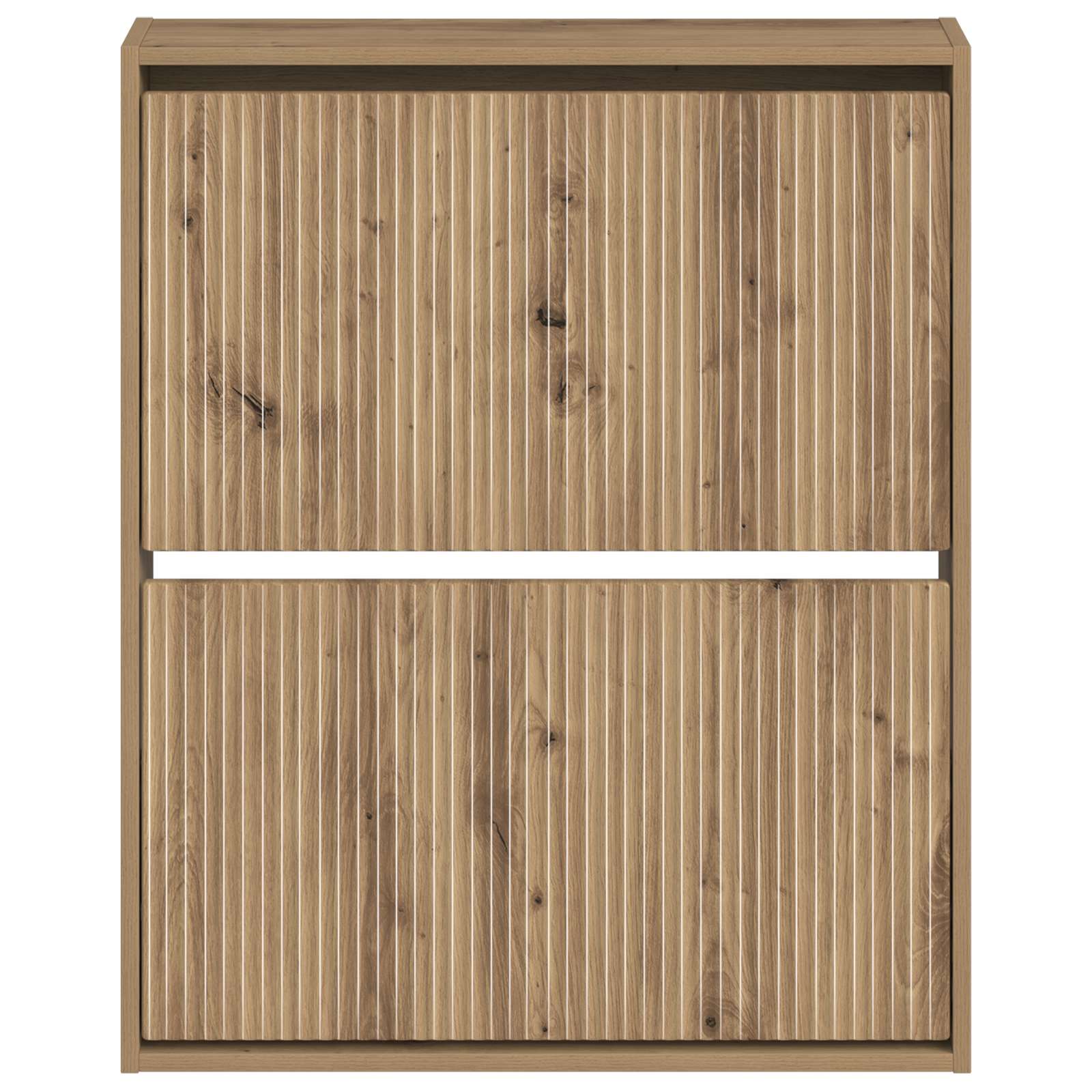 Wandgemonteerde Schoenkast ARNHEM 71 x 17 x 86 cm Bewerkt hout image 3