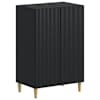 vidaXL Kinga kapp ARNHEM 59,5 x 39,5 x 90 cm Tehispuit Must