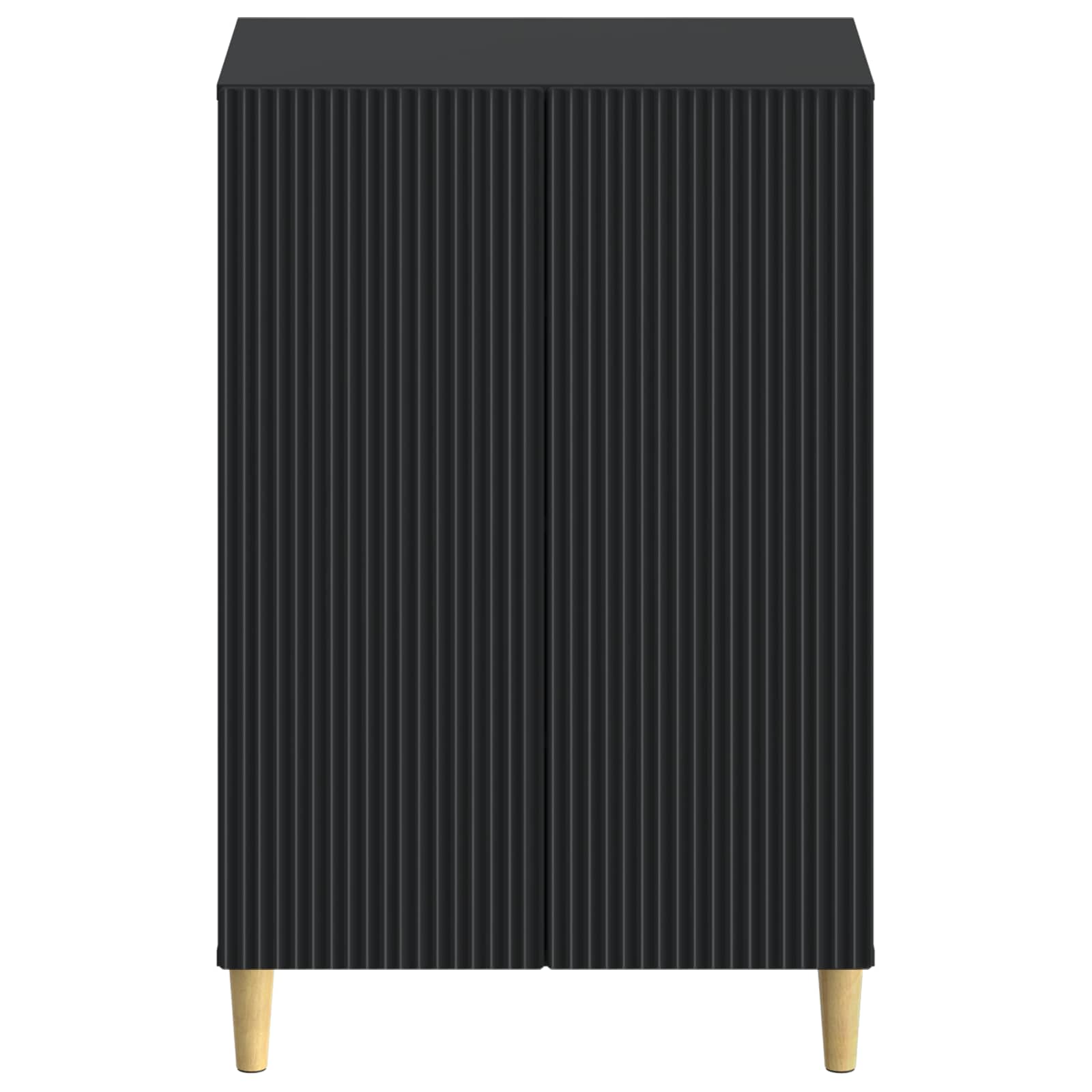 Schoenenkast ARNHEM 59,5 x 39,5 x 90 cm Bewerkt hout Zwart image 3