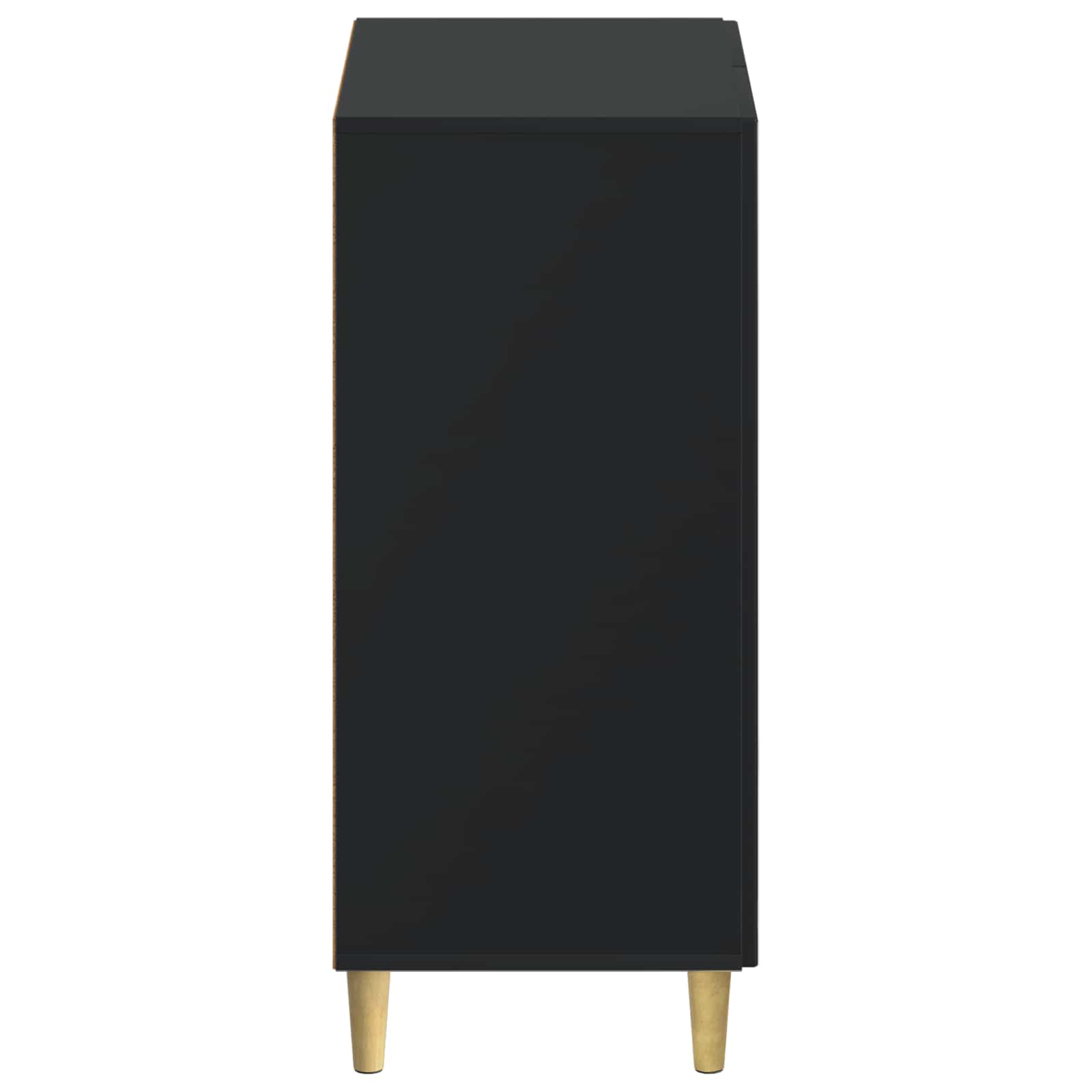 Schoenenkast ARNHEM 59,5 x 39,5 x 90 cm Bewerkt hout Zwart image 4