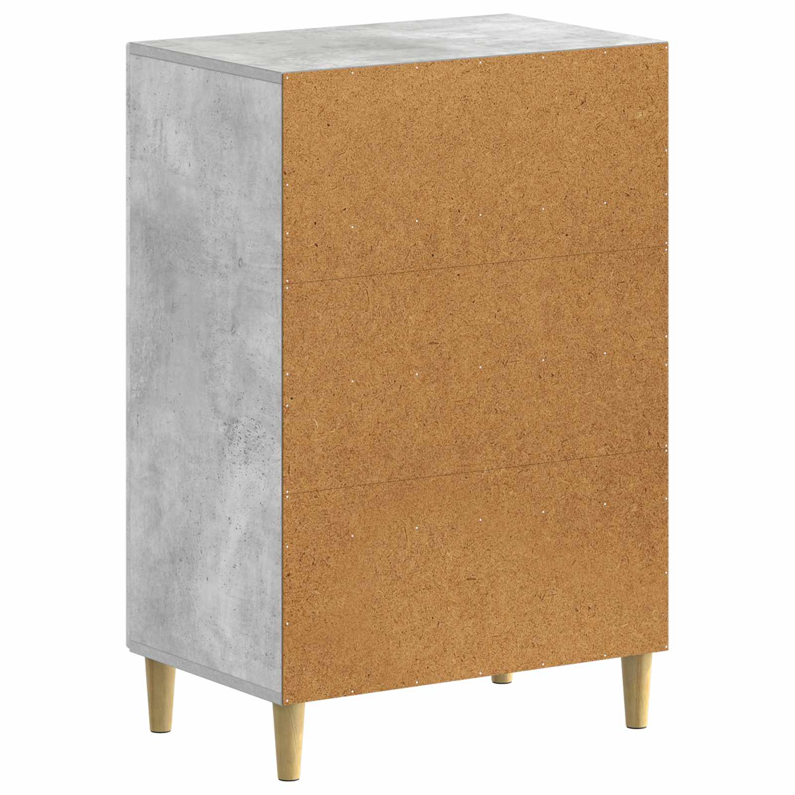 Schoenenkast ARNHEM 59,5 x 39,5 x 90 cm Bewerkt hout Betongrijs image 5