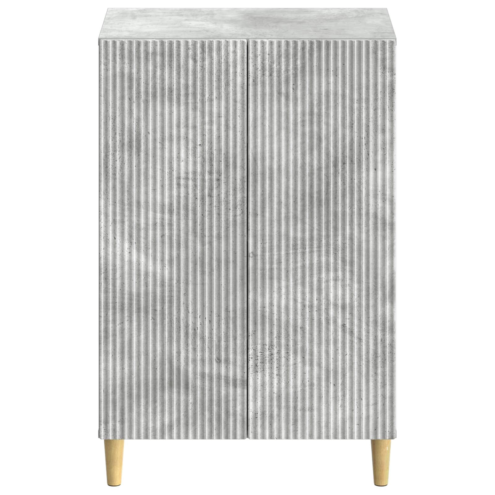 Schoenenkast ARNHEM 59,5 x 39,5 x 90 cm Bewerkt hout Betongrijs image 3