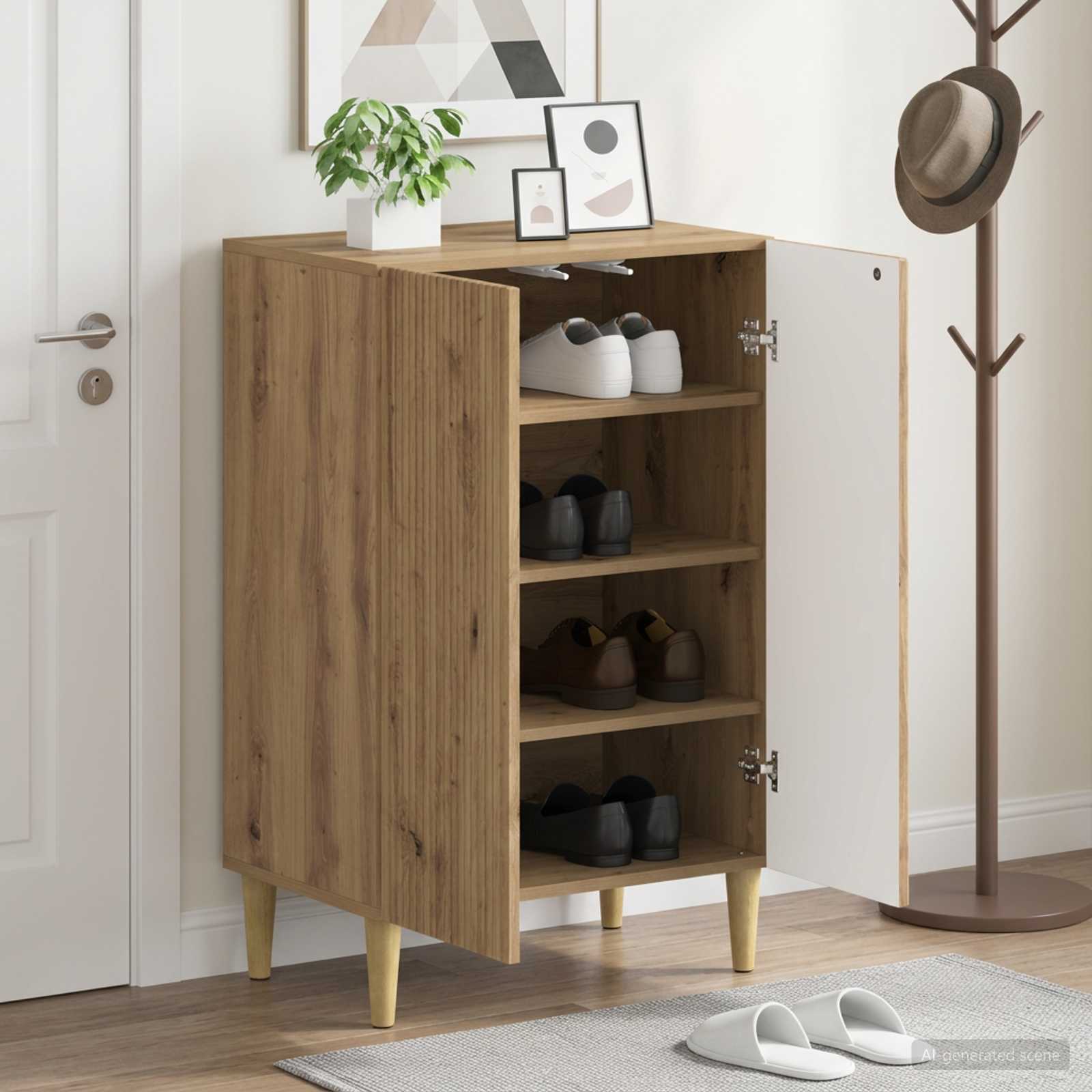 Kinga kapp ARNHEM 59,5 x 39,5 x 90 cm Tehispuit Artisan tamm