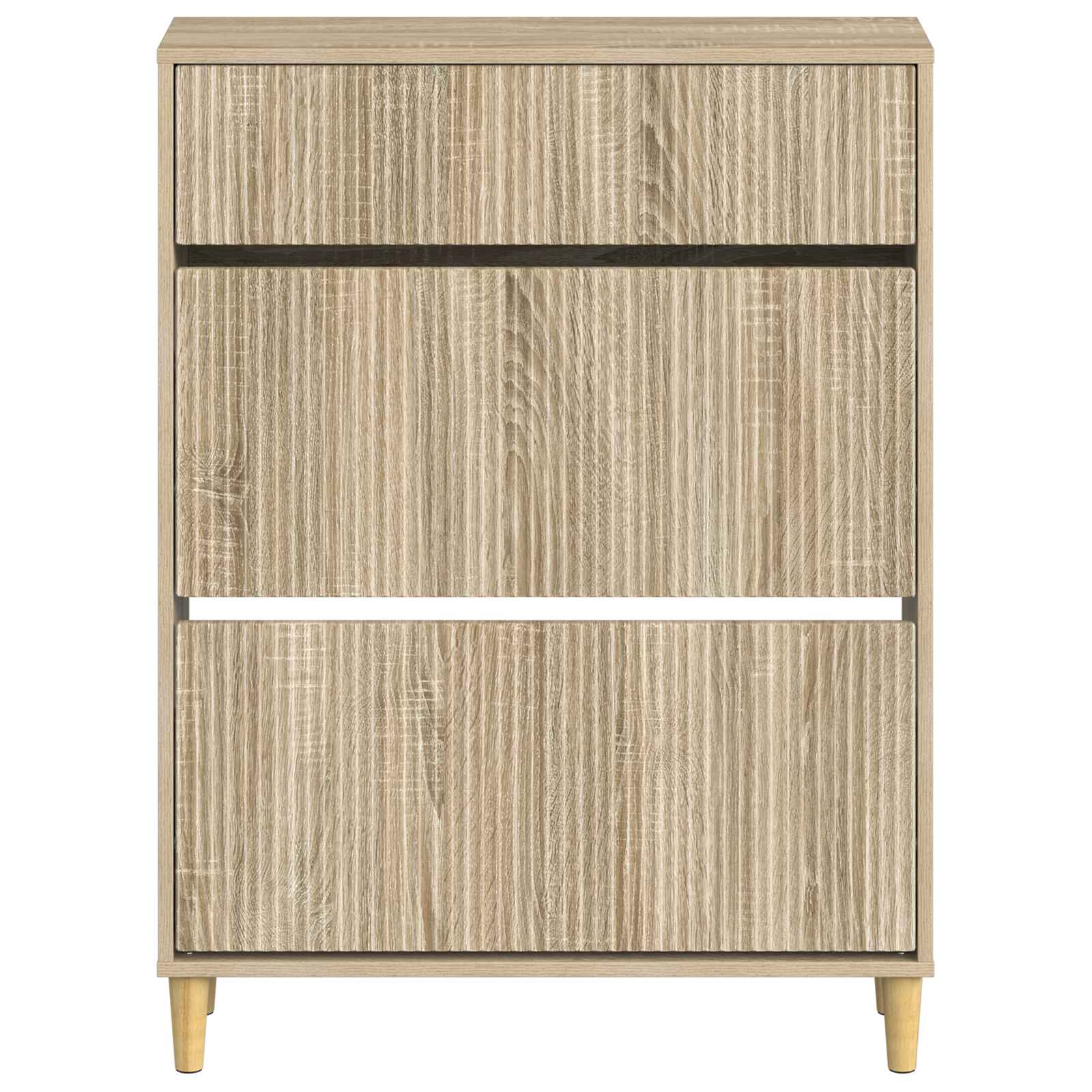 Schoenenkast ARNHEM 78 x 24 x 103 cm Bewerkt hout Sonoma Eiken image 3