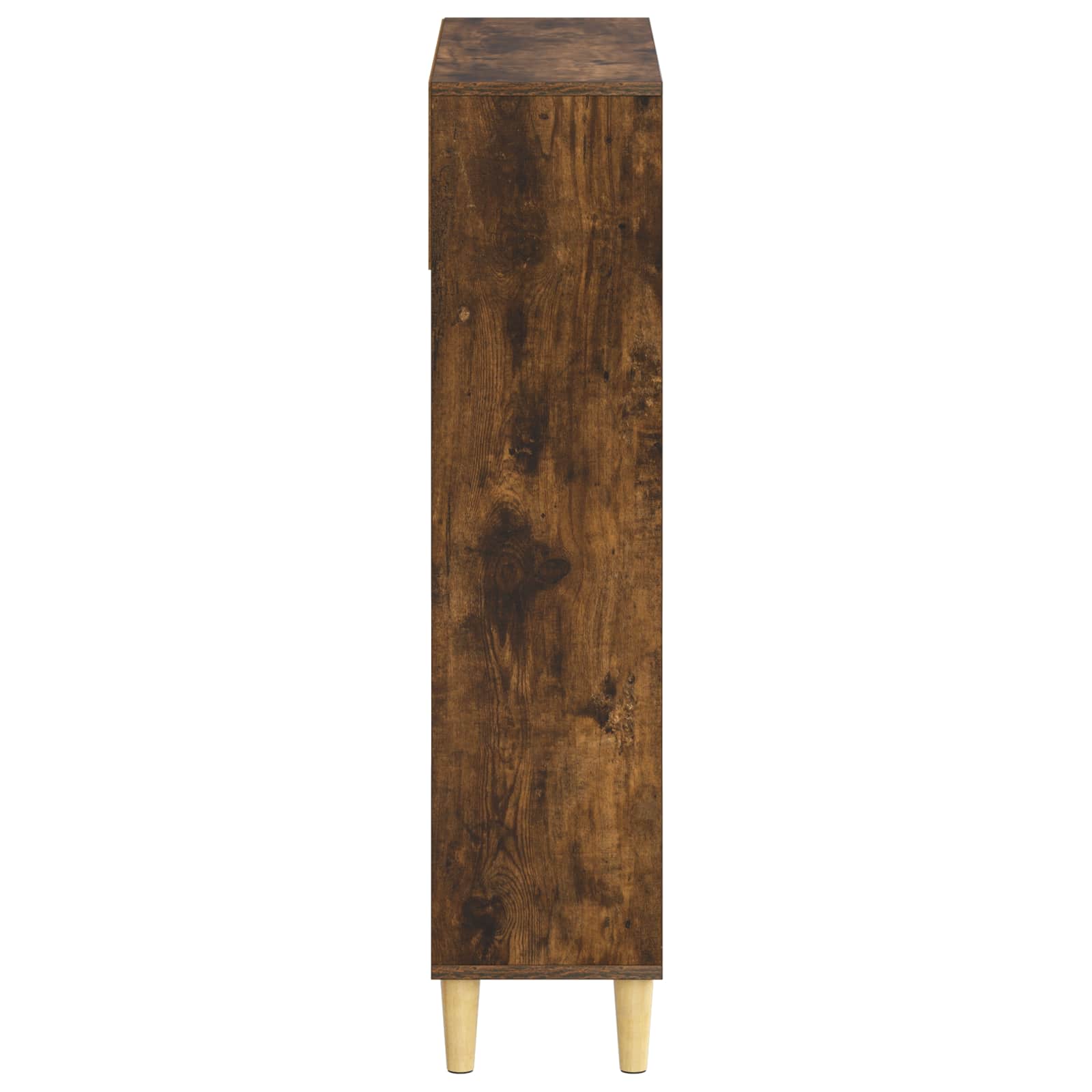Schoenenkast ARNHEM 78 x 24 x 103 cm Bewerkt hout Gerookt eiken image 4
