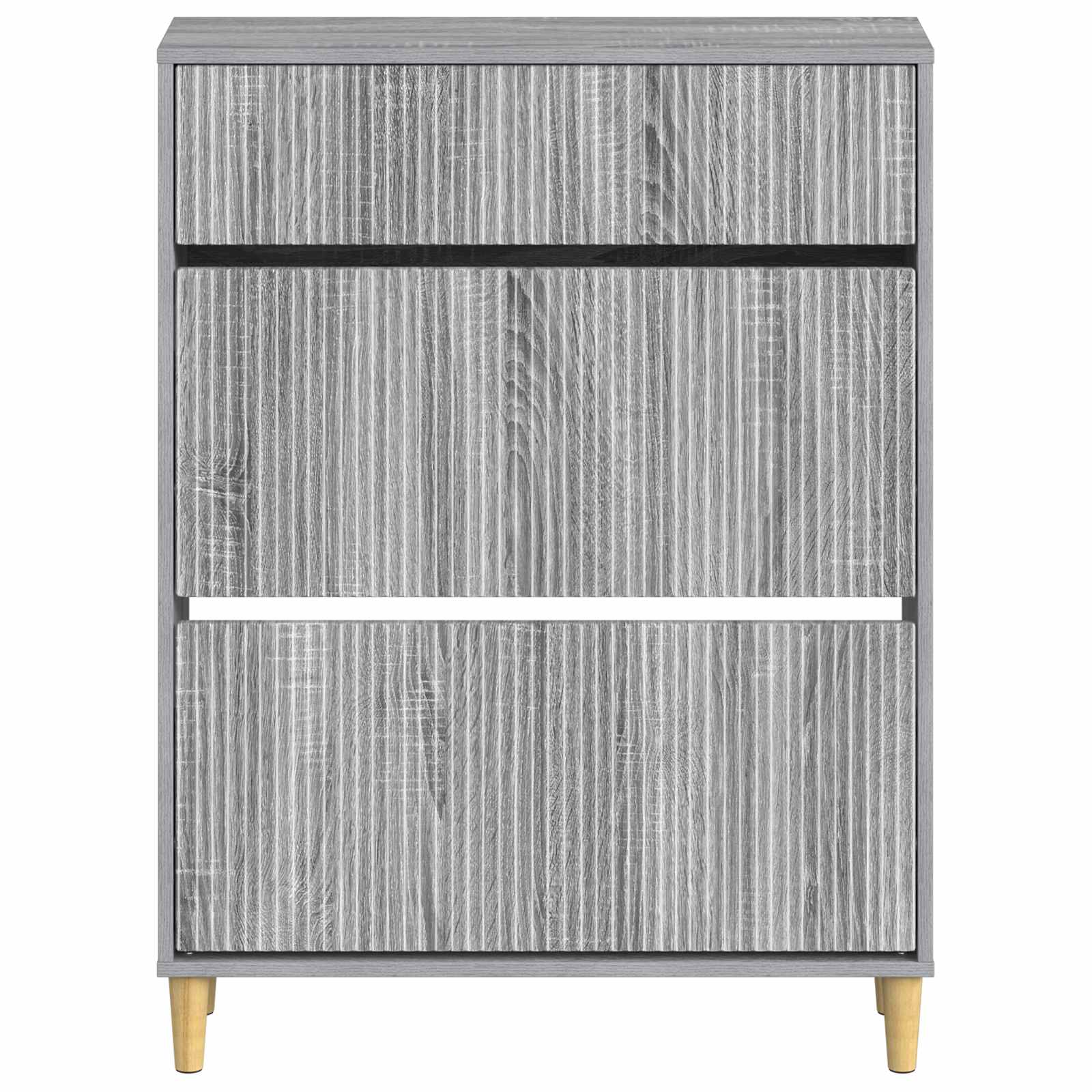 Schoenenkast ARNHEM 78 x 24 x 103 cm Bewerkt hout Grijs Sonoma image 3