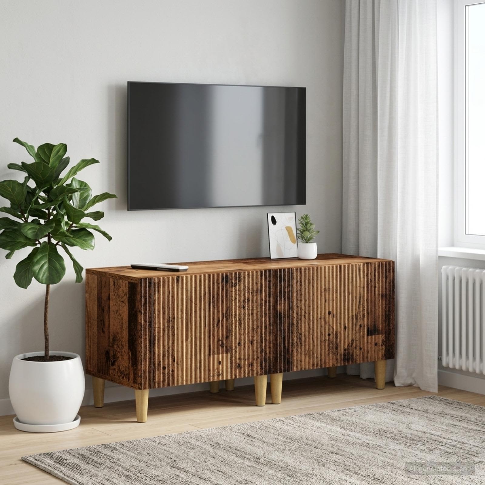 TV-kaappi Vanha puu Tekninen puu