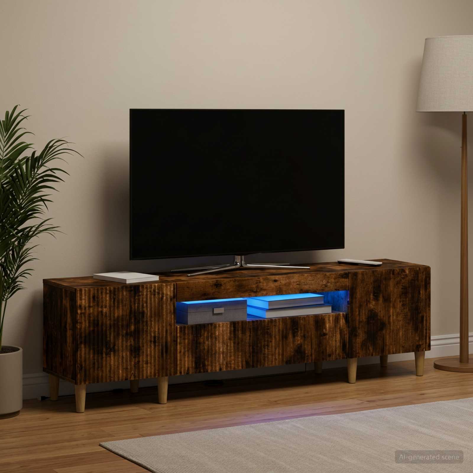LED TV-kaappi Savutammi Tekninen puu